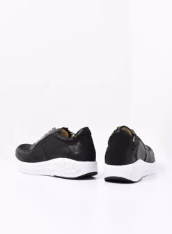 Wolky Bounce S2F - zwart/wit combi stretch leer<DAMES Wandelschoenen|Sneakers