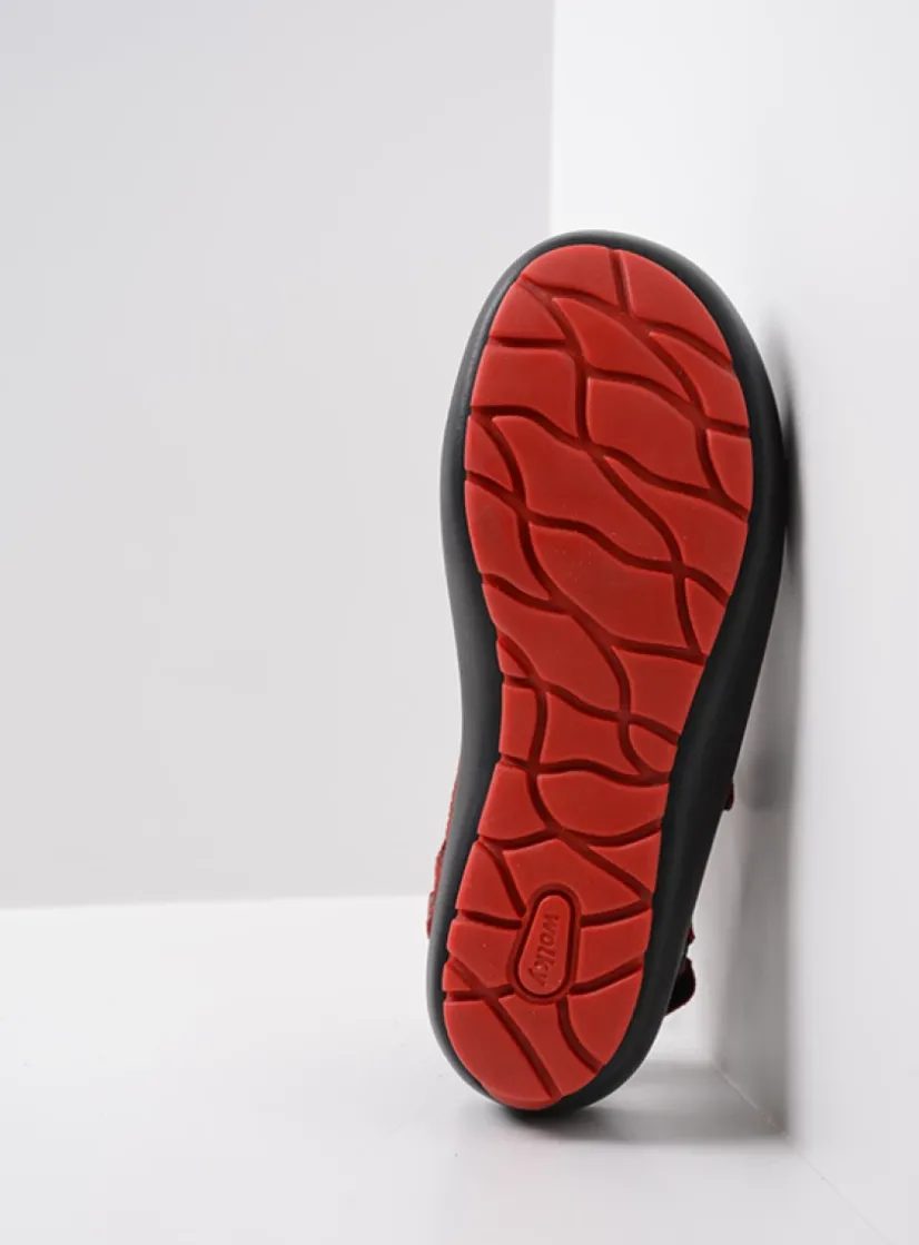 Wolky Brasilia - rood leer<DAMES Sandalen