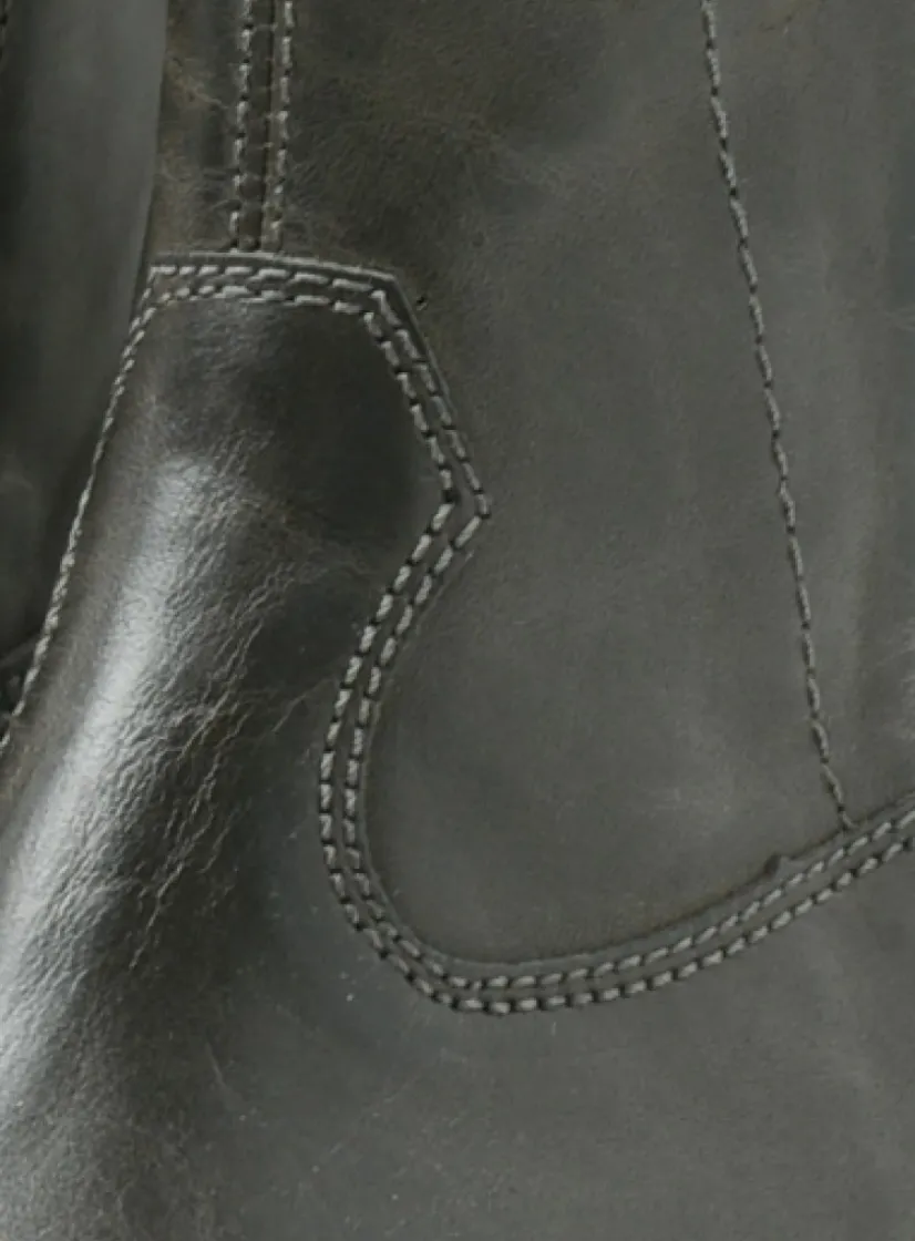 Wolky Caprock - antraciet leer<DAMES Halfhoge Laarzen|Cowboylaarzen