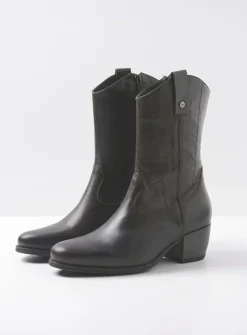 Wolky Caprock - cactus leer<DAMES Halfhoge Laarzen|Cowboylaarzen