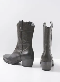 Wolky Caprock - cactus leer<DAMES Halfhoge Laarzen|Cowboylaarzen