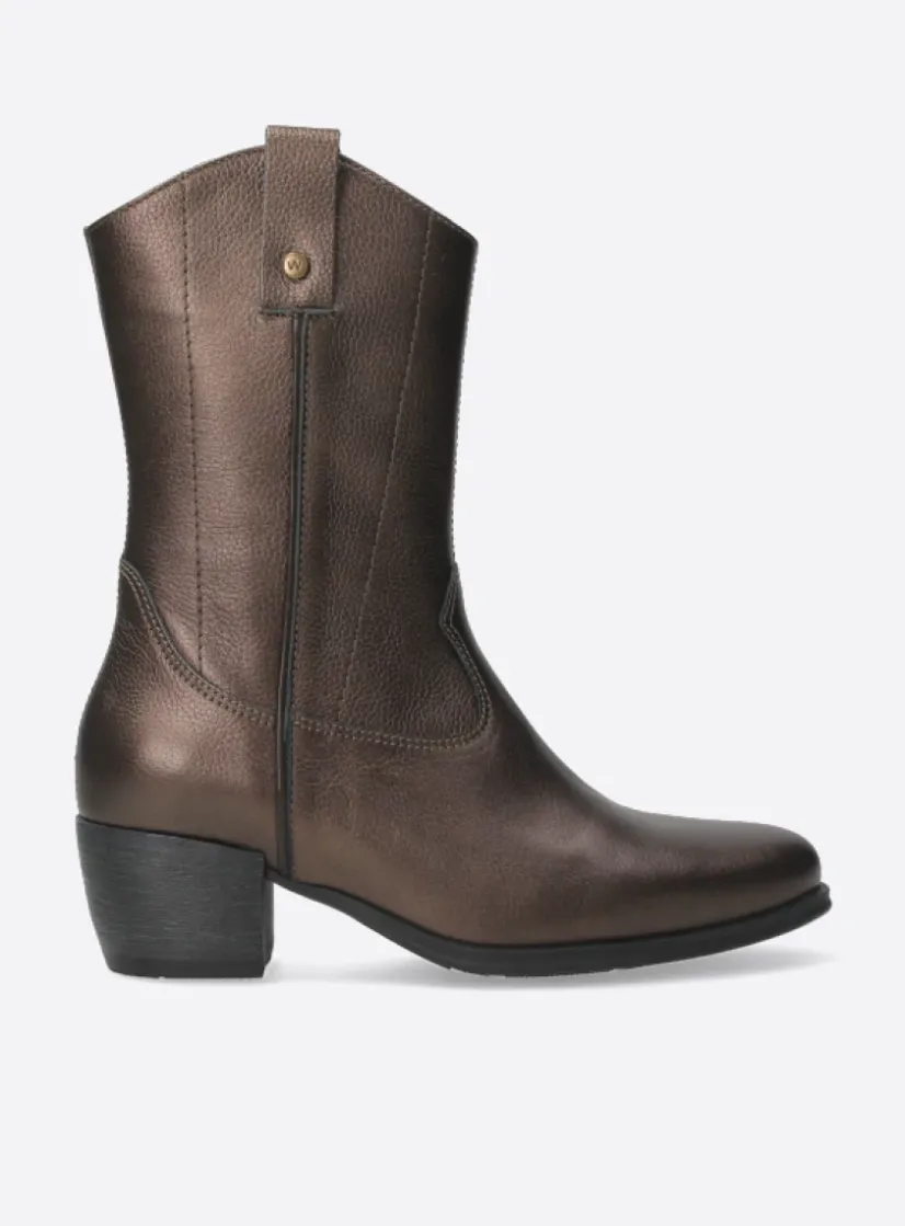 Wolky Caprock HV - brons leer<DAMES Cowboylaarzen|Herfst/Winter