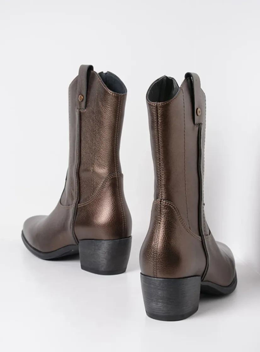 Wolky Caprock HV - brons leer<DAMES Cowboylaarzen|Herfst/Winter