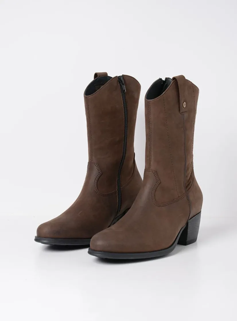 Wolky Caprock HV - bruin nubuck<DAMES Cowboylaarzen|Herfst/Winter