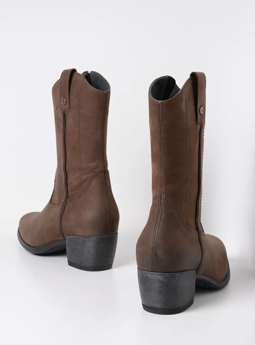 Wolky Caprock HV - bruin nubuck<DAMES Cowboylaarzen|Herfst/Winter