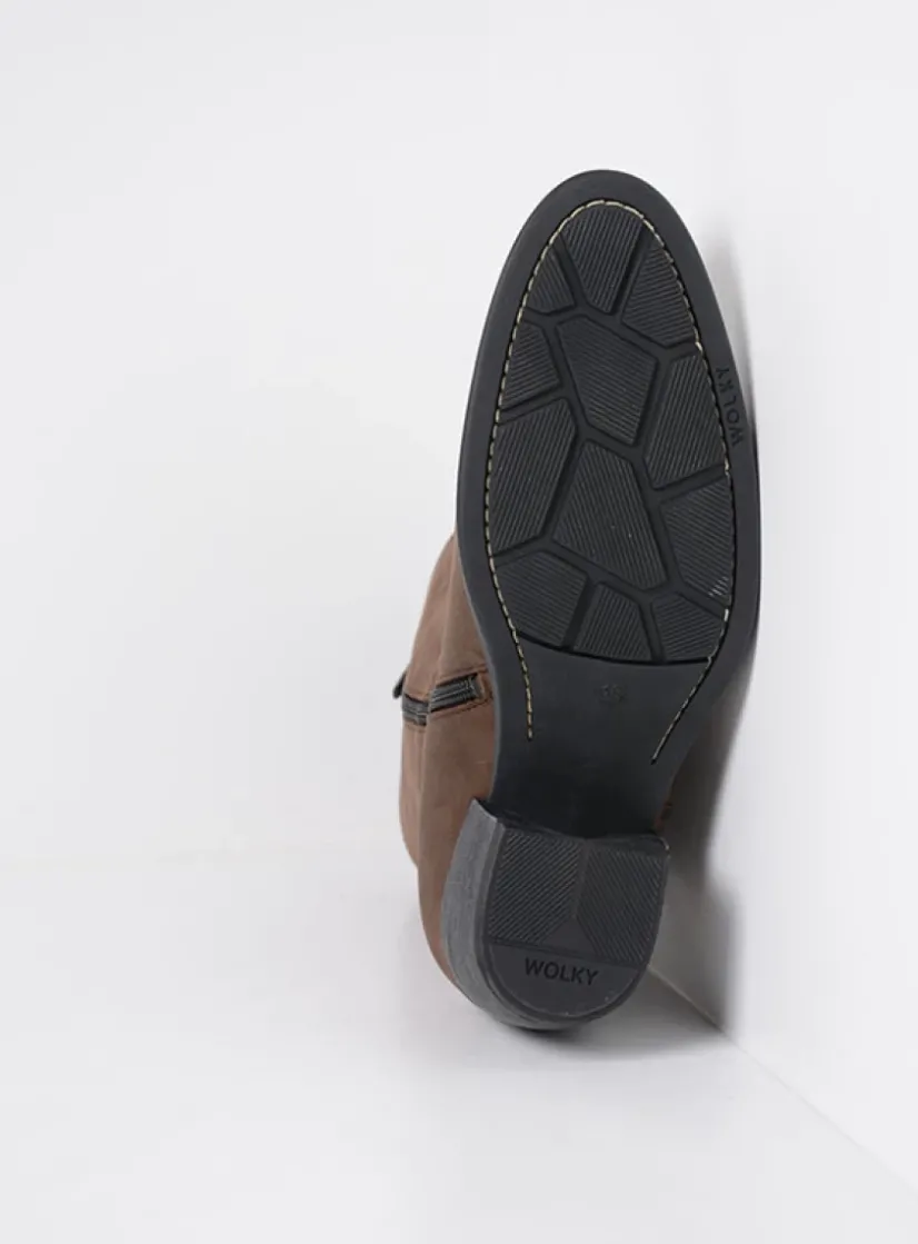 Wolky Caprock HV - bruin nubuck<DAMES Cowboylaarzen|Herfst/Winter