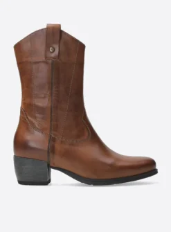 Wolky Caprock HV - cognac leer<DAMES Cowboylaarzen|Herfst/Winter