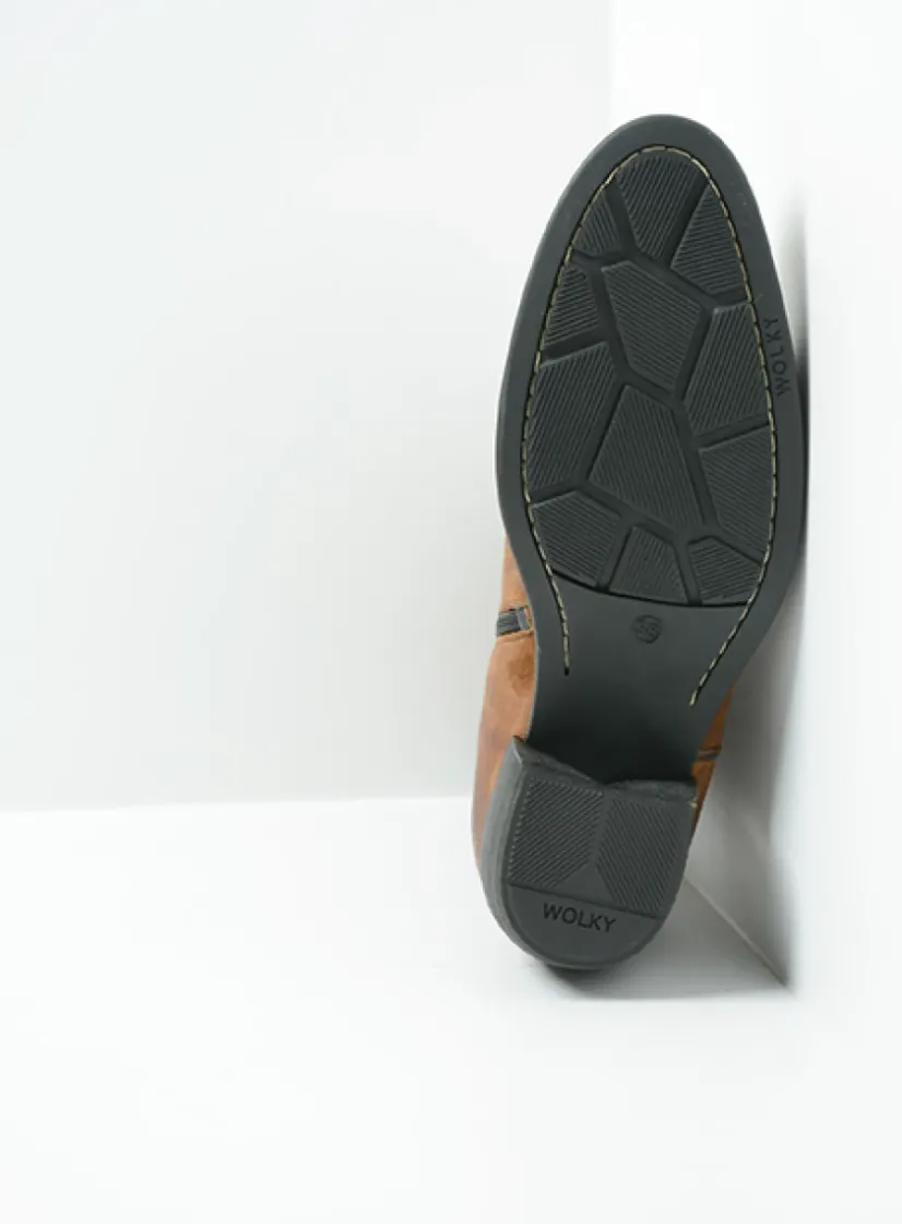 Wolky Caprock HV - cognac suede<DAMES Cowboylaarzen|Herfst/Winter