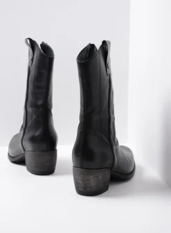 Wolky Caprock HV - zwart leer<DAMES Cowboylaarzen|Herfst/Winter