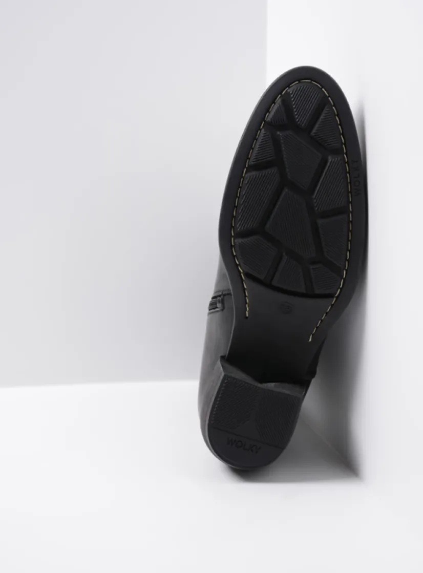 Wolky Caprock HV - zwart leer<DAMES Cowboylaarzen|Herfst/Winter