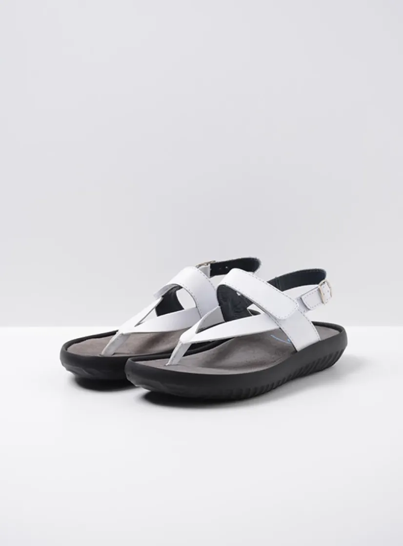 Wolky Cebu - wit leer<DAMES Sandalen