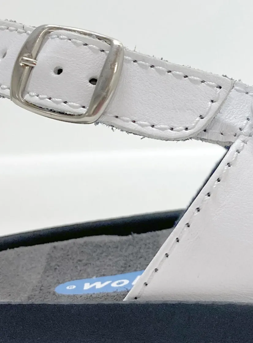 Wolky Cebu - wit leer<DAMES Sandalen