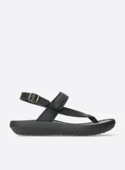 Wolky Cebu - zwart mat leer<DAMES Sandalen