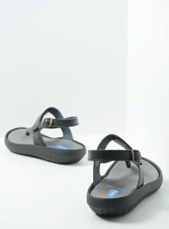 Wolky Cebu - zwart mat leer<DAMES Sandalen