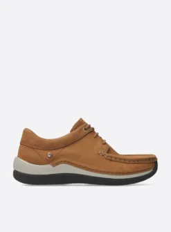 Wolky Celebration - cognac nubuck<DAMES Lage Veterschoenen|Sneakers