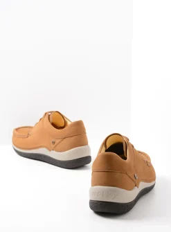 Wolky Celebration - cognac nubuck<DAMES Lage Veterschoenen|Sneakers