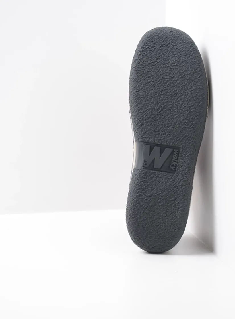 Wolky Celebration - denimblauw nubuck<DAMES Lage Veterschoenen|Sneakers