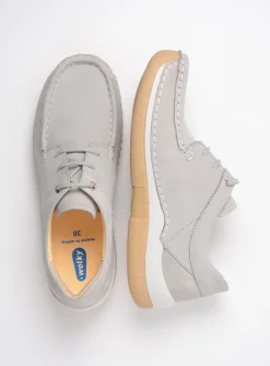 Wolky Celebration - lichtgrijs nubuck<DAMES Lage Veterschoenen|Sneakers