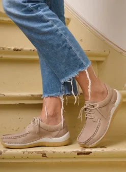 Wolky Celebration - safari nubuck<DAMES Lage Veterschoenen|Sneakers