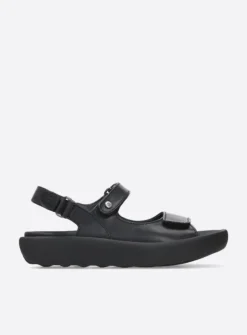 Wolky Celine XW - zwart leer<DAMES Sandalen