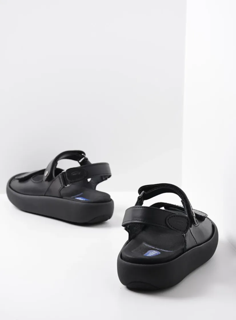 Wolky Celine XW - zwart leer<DAMES Sandalen
