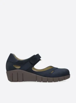 Wolky Charlotte - blauw zomer nubuck<DAMES Bandschoenen