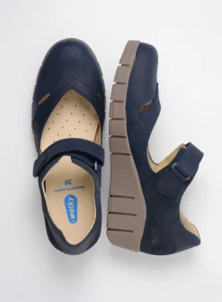 Wolky Charlotte - blauw zomer nubuck<DAMES Bandschoenen