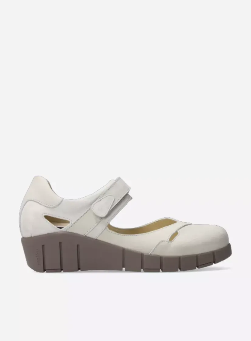 Wolky Charlotte - gebroken wit nubuck<DAMES Bandschoenen