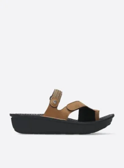 Wolky Chicama - bruin biocare<DAMES Slippers