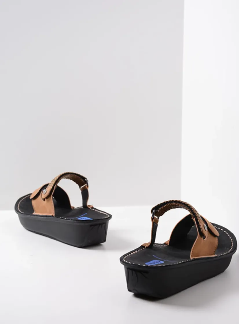 Wolky Chicama - bruin biocare<DAMES Slippers