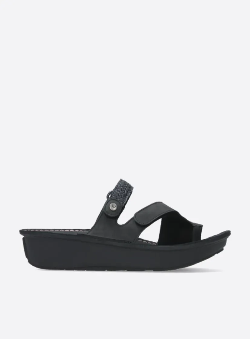 Wolky Chicama - zwart biocare<DAMES Slippers
