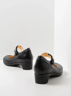 Wolky Chili - zwart leer<DAMES Herfst/Winter|Bandschoenen