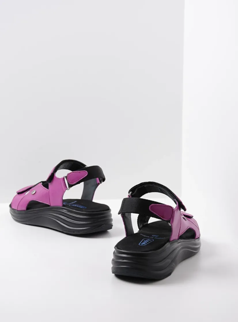 Wolky Cirro - fuchsia leer<DAMES Sandalen