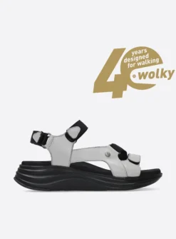 Wolky Cirro - gebroken wit leer<DAMES Sandalen