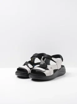Wolky Cirro - gebroken wit leer<DAMES Sandalen