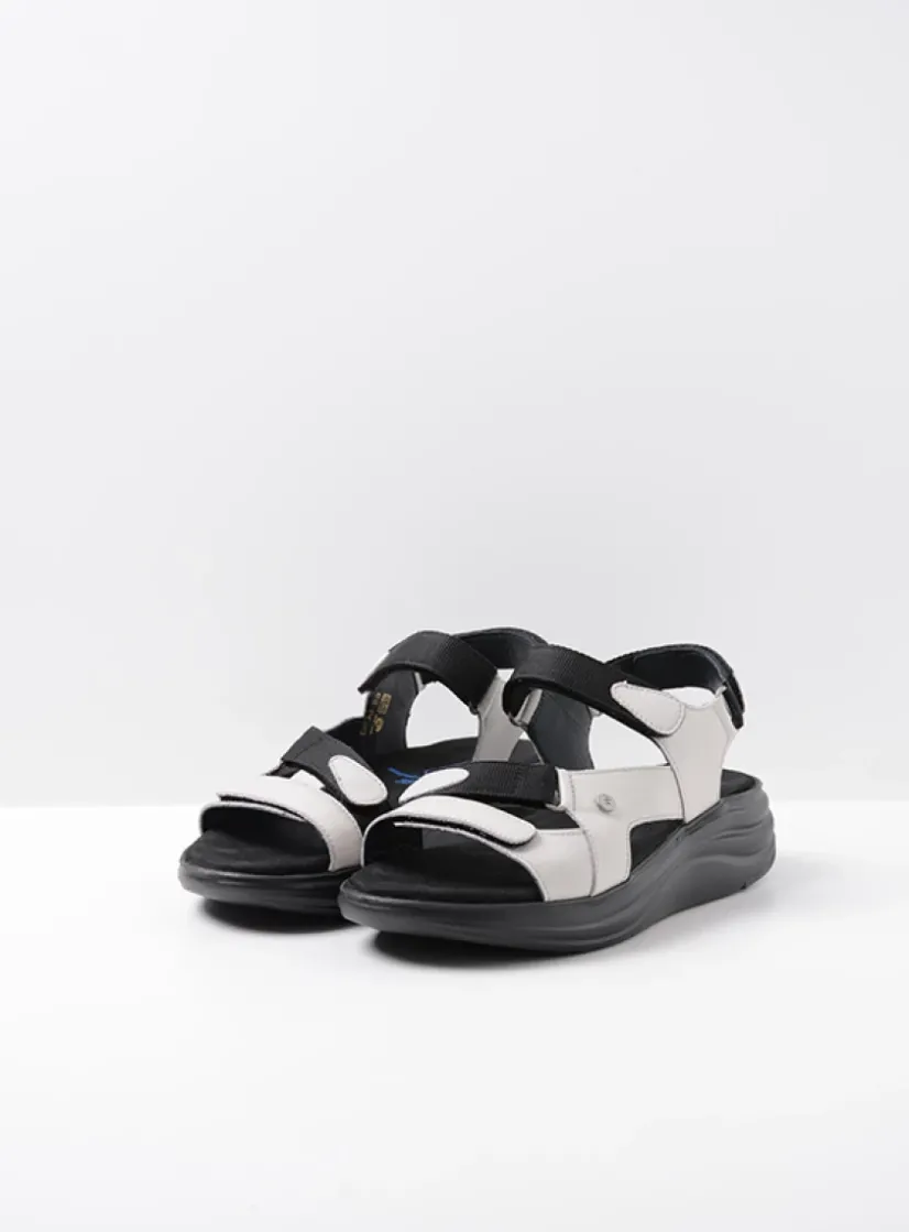 Wolky Cirro - gebroken wit leer<DAMES Sandalen