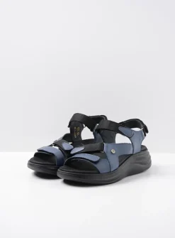 Wolky Cirro - jeans leer<DAMES Sandalen