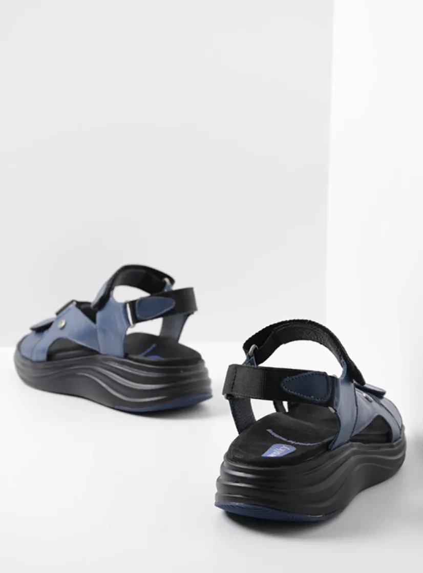 Wolky Cirro - jeans leer<DAMES Sandalen