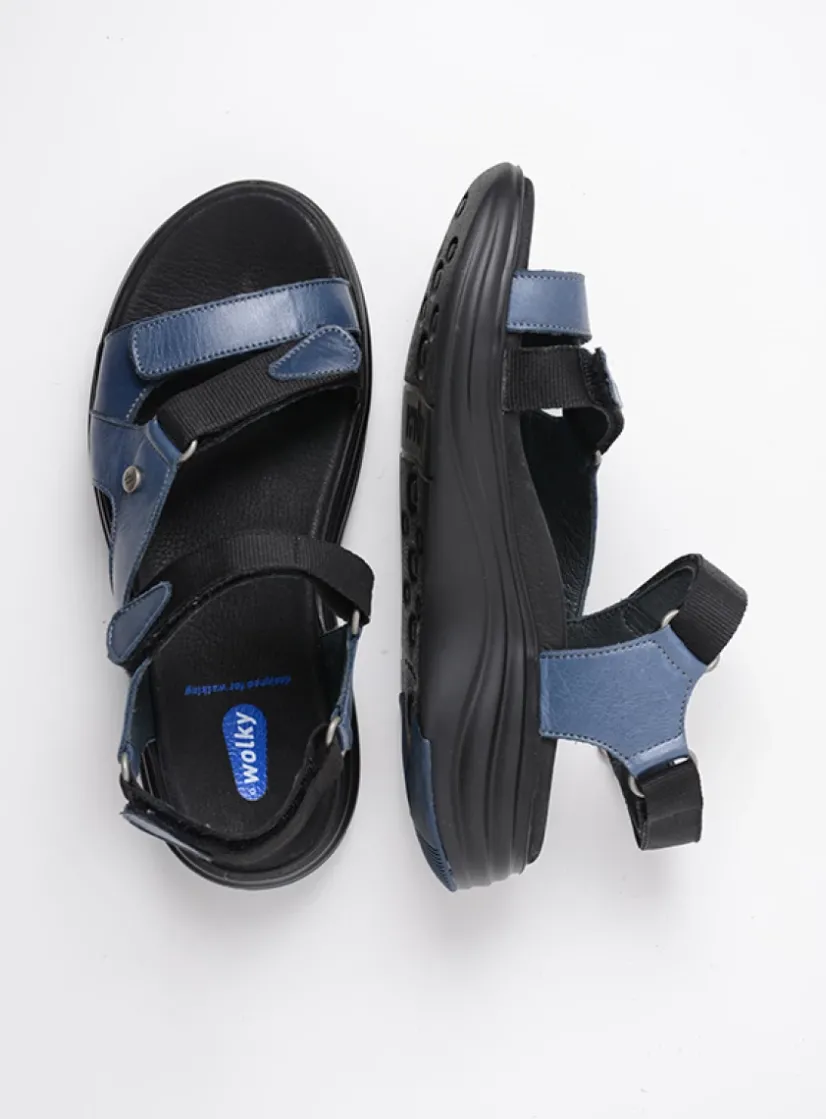 Wolky Cirro - jeans leer<DAMES Sandalen