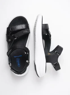 Wolky Cirro - zwart-wit leer<DAMES Sandalen