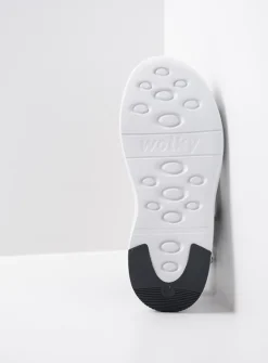 Wolky Cirro - zwart-wit leer<DAMES Sandalen
