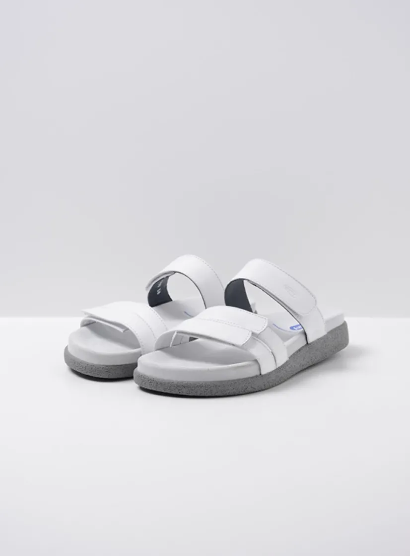 Wolky Cirrus - wit leer<DAMES Slippers