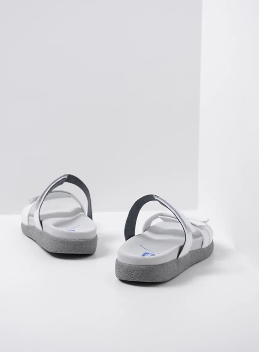 Wolky Cirrus - wit leer<DAMES Slippers