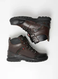 Wolky City Tracker WP - bruin leer<DAMES Hoge Veterschoenen|Wandelschoenen