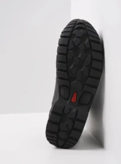 Wolky City Tracker WP - zwart leer<DAMES Hoge Veterschoenen|Wandelschoenen