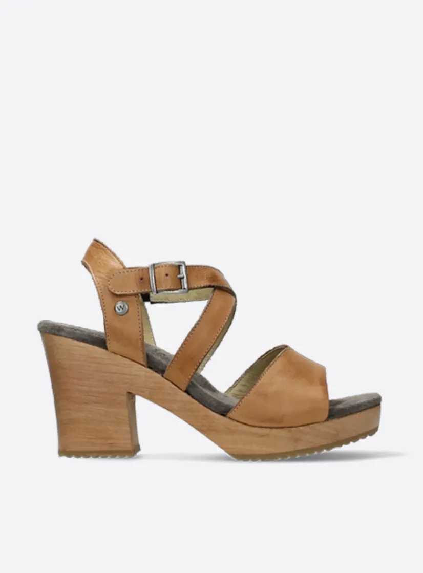Wolky Cloudy - naturel leer<DAMES Sandalen