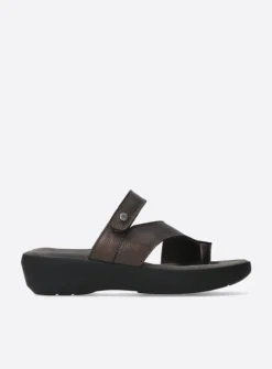 Wolky Collins - brons leer<DAMES Slippers