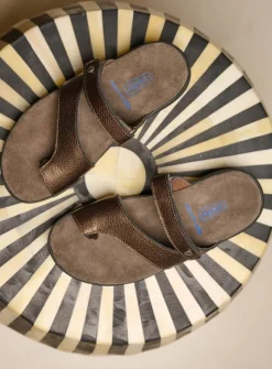 Wolky Collins - brons leer<DAMES Slippers