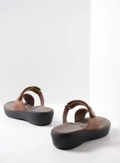 Wolky Collins - cognac leer<DAMES Slippers