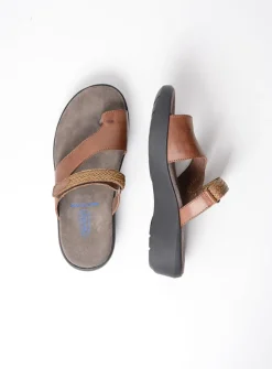 Wolky Collins - cognac leer<DAMES Slippers